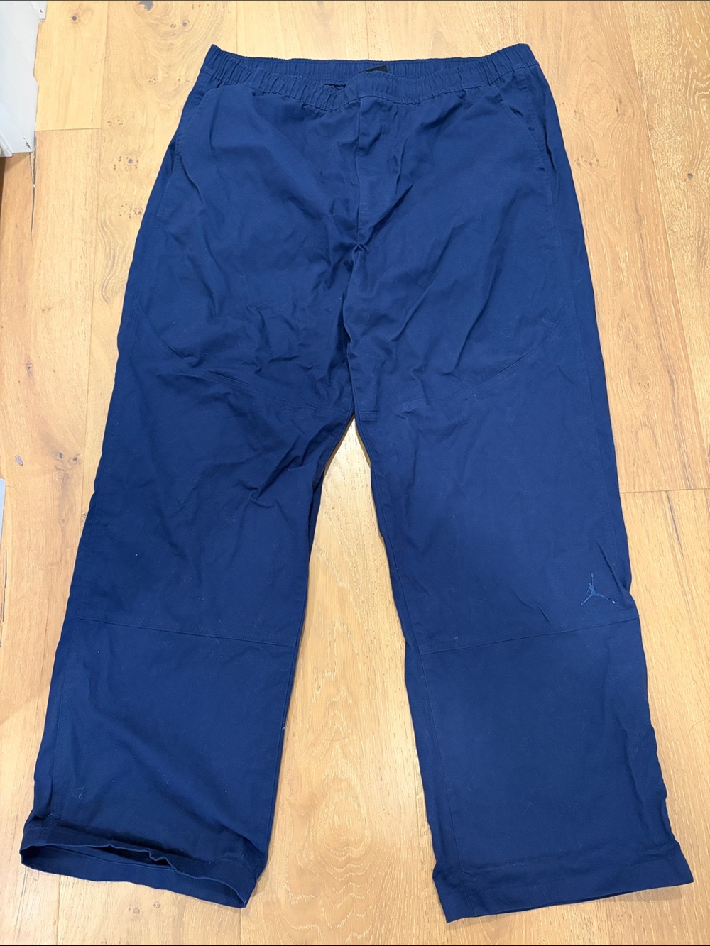 Jordan Men's Navy Blue Elastic-Waist Pants